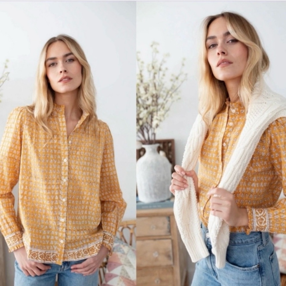 Marea Charlie Shirt— Marigold Thistle